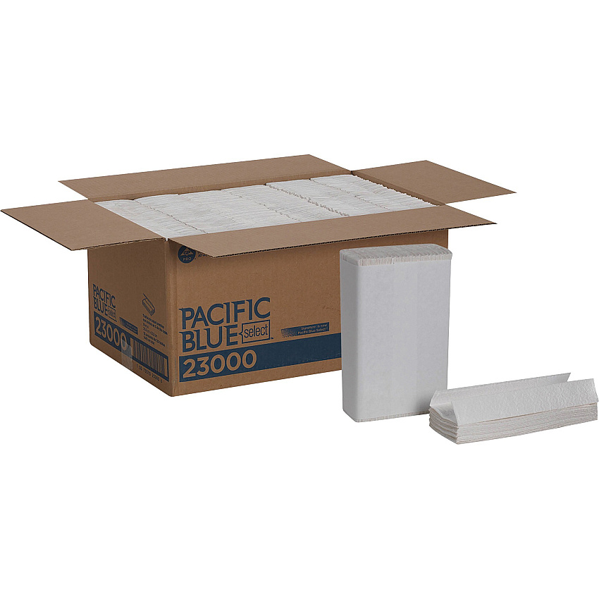 Pacific Blue&trade; Select C-Fold Paper Towels, 2-Ply, White, 1440 Towels (23000)