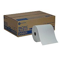 Pacific Blue&reg; Nonperforated Paper Towels, White, 1-Ply, 800-ft., 6 Rolls (26601)