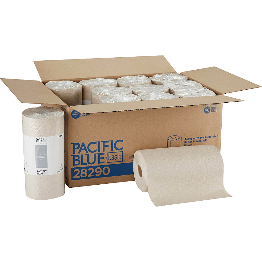 Georgia Pacific&reg; Kitchen Paper Towels, 2-Ply, 250 Sheet, 12 Rolls (28290)