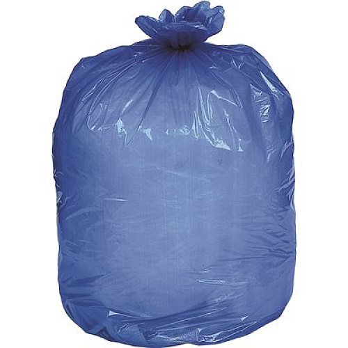 Inteplast Group High-Density Commercial Can Liners, 60 gal, 18 mic, 40" x 48", Blue, 200/Carton (BRS404818BL)