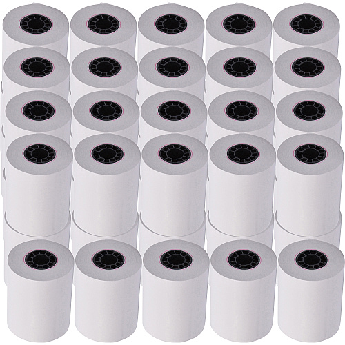 ICONEX Direct Thermal Printing Thermal Paper Rolls, 2.25" x 55 ft, White, 50/Carton (90781283CT)