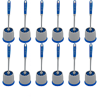 Impact Products Super Toilet Bowl Caddy 4" Polyethylene Terephthalate (PET) Bristle - 10.50" Handle Length x 1" Handle Diameter - Polypropylene, Thermoplastic Rubber (TPR) Handle - 12 / Carton (T000200)