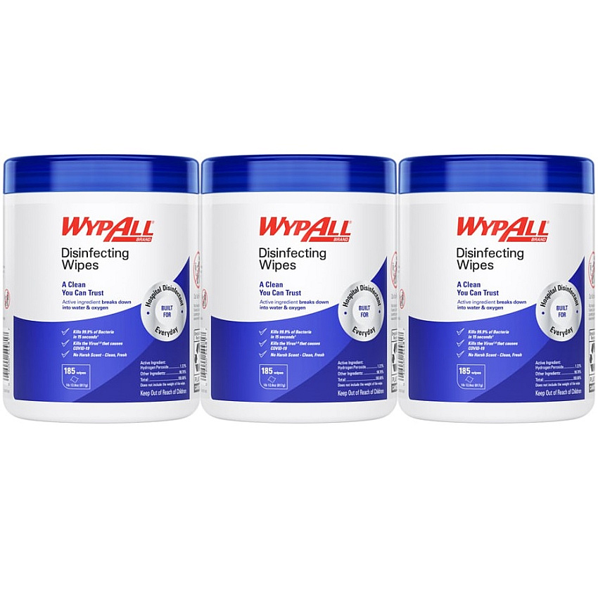 WypAll Disinfecting Wipes 3-Pack (54481)