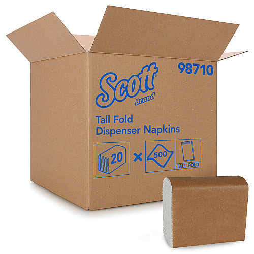 Scott Tall Fold Dispenser Napkins (98710)