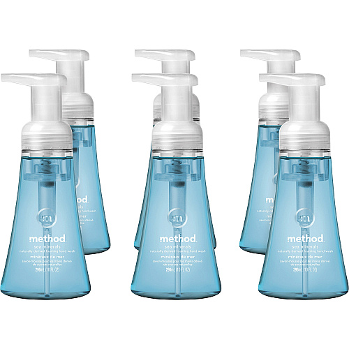 Method&reg; Foaming Hand Wash, Sea Minerals Scent, 10 oz. Bottle, 6 Bottles (00365CT)