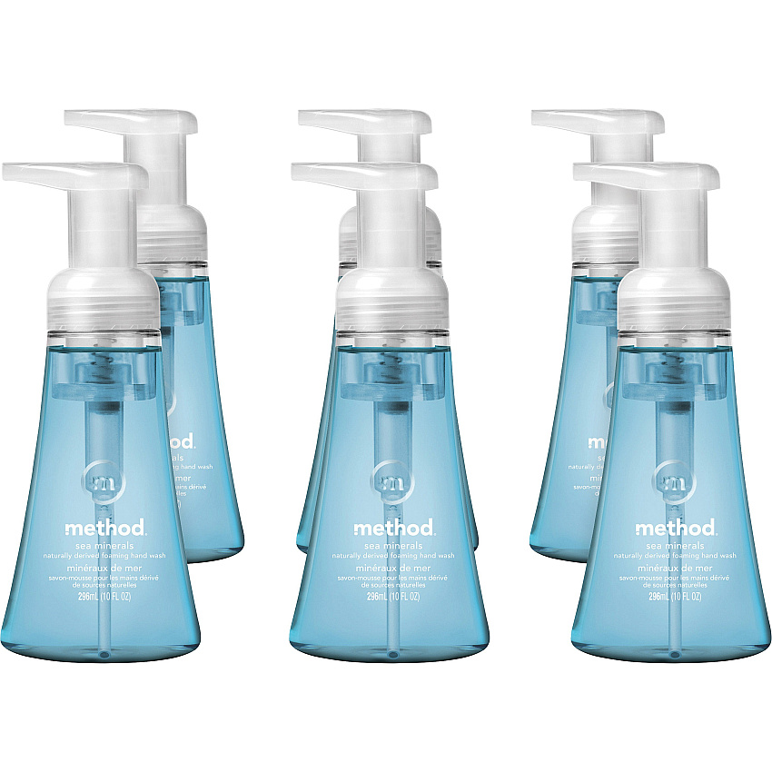 Method&reg; Foaming Hand Wash, Sea Minerals Scent, 10 oz. Bottle, 6 Bottles (00365CT)