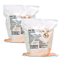 Sani-Cloth Bleach Germicidal Disposable Wipe Refill, 1-Ply, 7.5 x 15, Unscented, White, 160/Bag, 2 Bags/Carton (P700RF)
