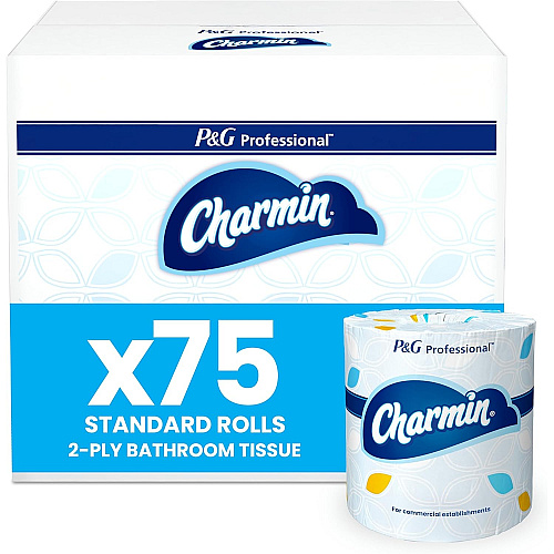 Charmin&reg; Commercial Toilet Paper, 2-Ply, 450 Sheets, 75 Rolls (71693)