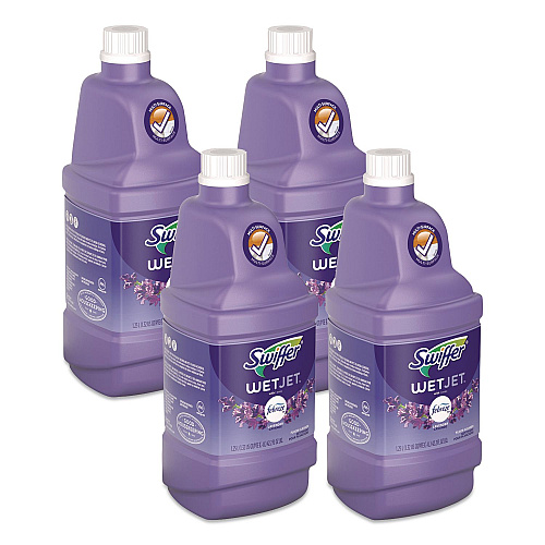 Swiffer WetJet System Cleaning-Solution Refill, Lavender Scent, 1.25 L, 4/Carton (77811CT)
