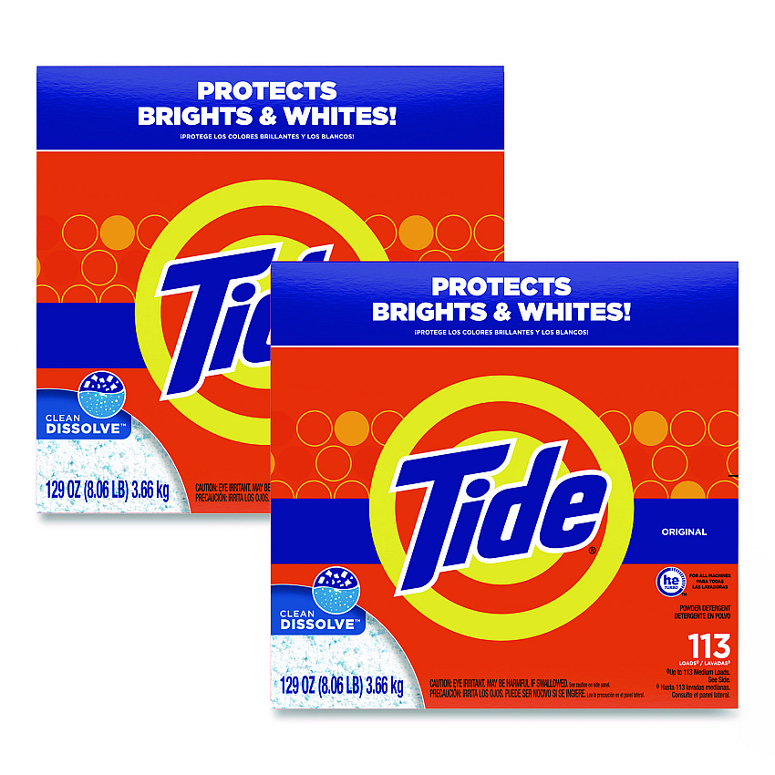 Tide&reg; Powder Laundry Detergent, Original Scent, 143 oz., 2 Boxes (85006CT)