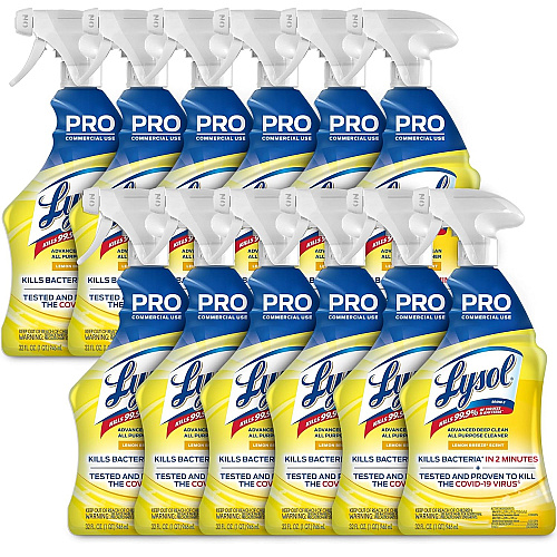 Lysol&reg; Pro Disinfectant Deep Cleaner, 32 oz. Bottle, 12 Trigger Bottles (00351CT)