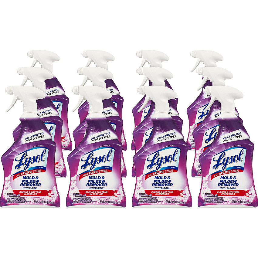 Lysol&reg; Mold & Mildew Remover Spray, 32 oz. Spray Bottle, 12 Bottles (78915)