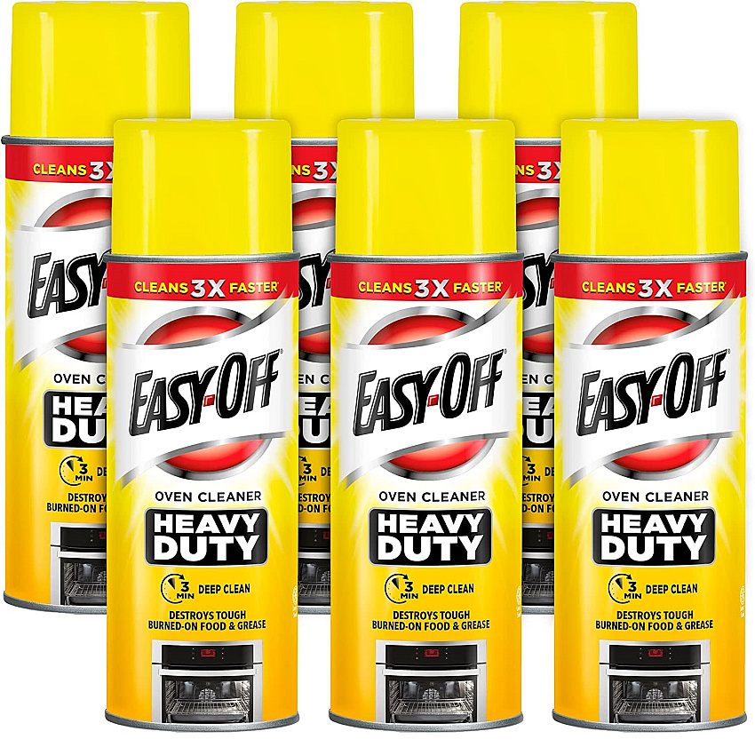 EASY-OFF Heavy Duty Oven Cleaner, Fresh Scent, Foam, 14.5 oz Aerosol Spray, 6/Carton (87980)