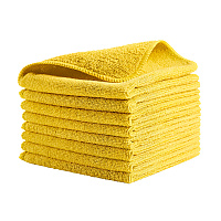 Rubbermaid Commercial Microfiber Cleaning Cloths, 16 x 16, Yellow, 24/Pack (1820584)