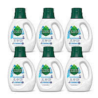 Seventh Generation Natural Liquid Laundry Detergent, Fragrance Free, 45 oz Bottle, 6/Carton (45066CT)