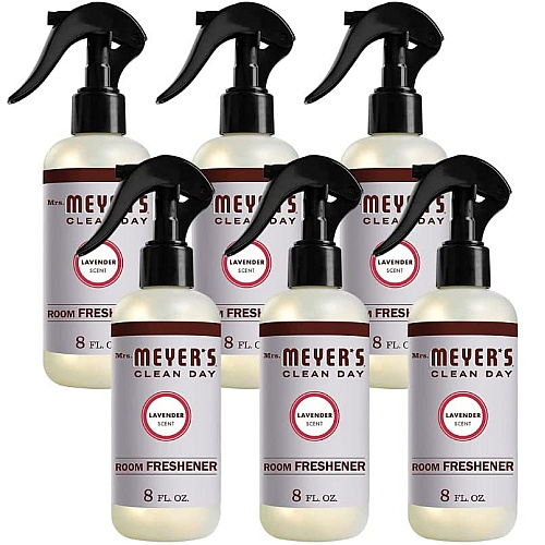 Mrs. Meyer's Clean Day Room Freshener, Lavender, 8 oz, Non-Aerosol Spray, 6/Carton (670763)