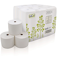 LoCor&reg; High Capacity Toilet Paper, 2-Ply, 1500 Sheets, 18 Rolls (26824)