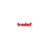 Trodat Star Impression Pre-Inked Stamp Message Stamp - Star - 0.75" Impression Diameter - Red - Round - 1 Each - TAA Compliant (5979)