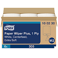 Tork&reg; Center-Pull Paper Hand Towels, 1-Ply, White, 6 Rolls (100230)