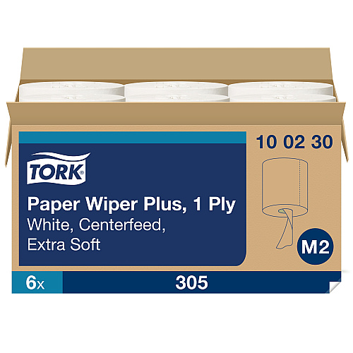 Tork&reg; Center-Pull Paper Hand Towels, 1-Ply, White, 6 Rolls (100230)
