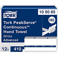 Tork&reg; Continuous Multifold Paper Towels, 1-Ply, White, 4920 Towels (105065)