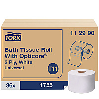 Tork&reg; Universal OptiCore Toilet Paper Roll, 1-Ply, 36 Rolls (112990)