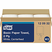 Tork&reg; Center-Pull Paper Towels, 2-Ply, White, 6 Rolls (120932)