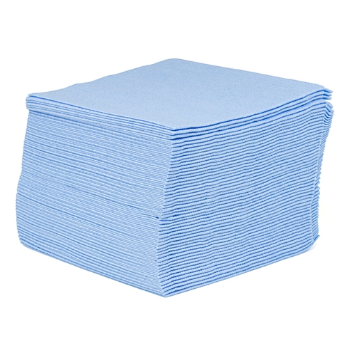Textask Lint-free Wipers, Poly/rayon, Blue, 13x13, 1/4 Fold, 50/bag, 20 Bags/cs, Case Of 1000 (N-SPNQPB)