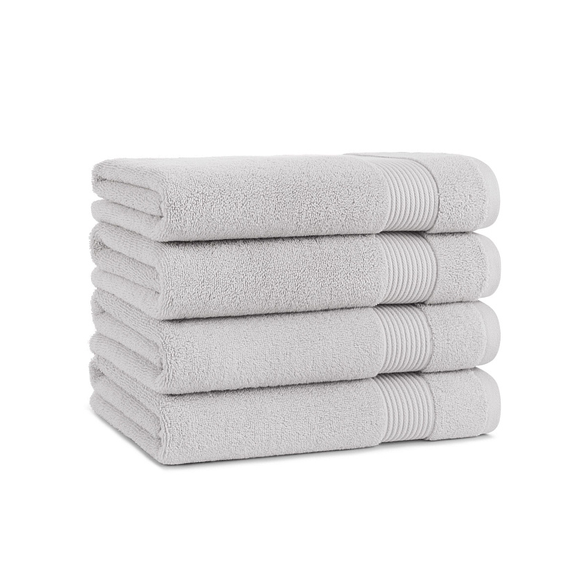 Host & Home Bath Towel 27x54 Light Grey - Pack Of 4 (BT-HH2754-15-LGY)