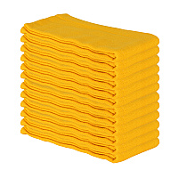 Huck Cotton Cleaning Towels 16x26 Yellow - Pack Of 12 (ABSBNT-YELW)