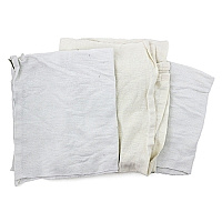 Reclaimed White Flannel Blankets - 25lbs (346-25)
