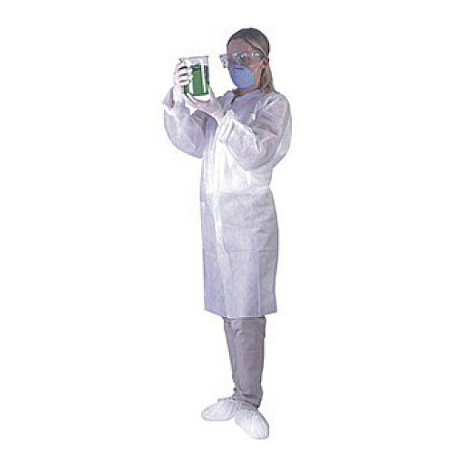 Pharma-coat Lab Coat Polypro Ew Np Snap Front White - Case Of 30 (PCOAT797-XL)