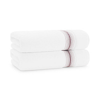 Aston & Arden Turkish Striped Bath Towel 30x60 Rose - Pack Of 2 (BT-STT-3060-18-RSE)
