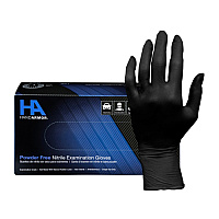 Hand Armor Nitrile Gloves, Powder Free, Black, 7 Mil, Xl - Box Of 100 (GDNPF105X)