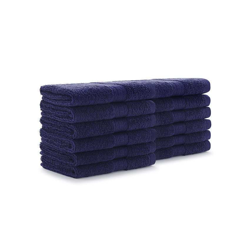 True Color Washcloth 12x12 Navy - Pack Of 12 (P-WASH-NAVY)