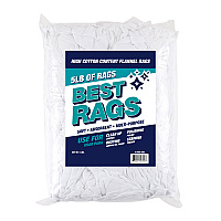 Rw80 Flannel Reclaimed Rags White - 5lb Bag (R-W80-5B)