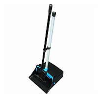Impact Lobby Dustpan Pvc Handle With Broom, Black/blue - 1 Each (T0014-00)