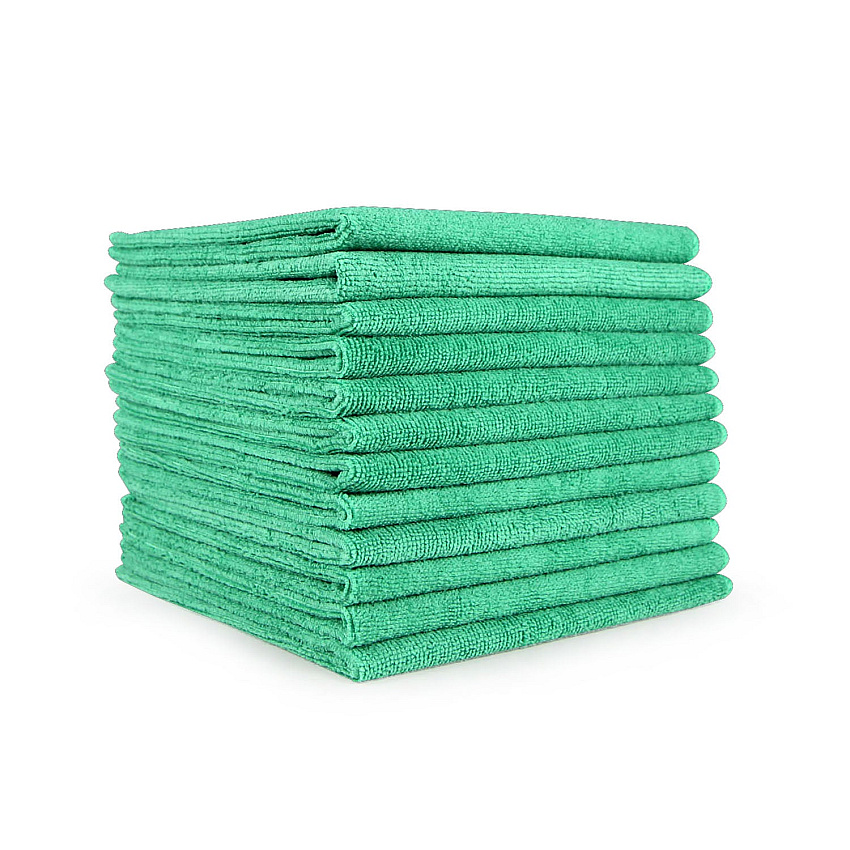 Smart Choice Microfiber Cloths 12x12 30gm Green, Case Of 240 (M915112G)