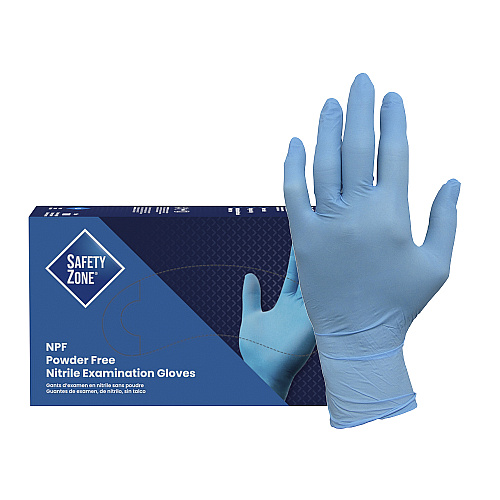 Safety Zone Npf Nitrile Powder Free 5.5 Mil Exam Gloves Blue 2xl, Case Of 1000 (GL-N106FXX)