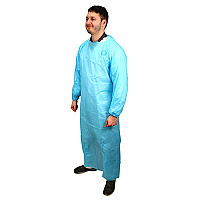 Impact 60 In. Isolation Gown L/s Elastic Wrists, Blue, 100/cs, Case Of 100 (MCPE-60B)