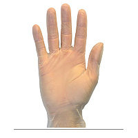 Safety Zone Vinyl Powdered 2.5 Mil Gloves Clear Med - Case Of 1000 (GVDR-MD-HH)