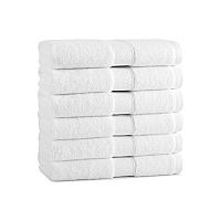 Aston & Arden Egyptian Cotton Hand Towel 16x30 White - Pack Of 6 (P-EGYP-1630-WH)