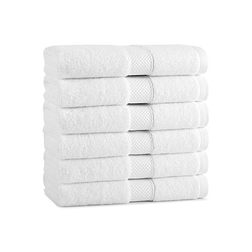 Aston & Arden Egyptian Cotton Hand Towel 16x30 White - Pack Of 6 (P-EGYP-1630-WH)