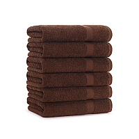 True Color Bath Towel 25x52 Brown - Pack Of 6 (P-BATH-BR-6)