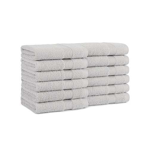 Host & Home Washcloth 13x13 Light Grey - Case Of 60 (WC-HH-1313-LG-CS)