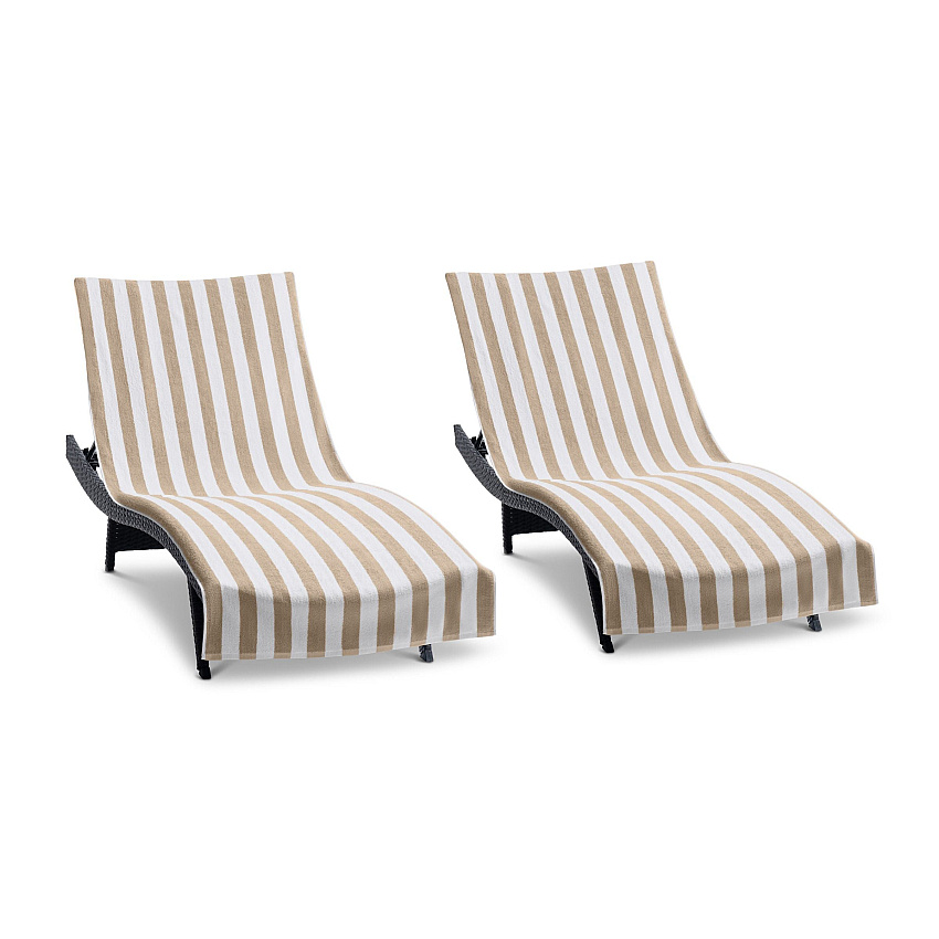 California Cabana Chaise Cover 30x85 Beige - Pack Of 2 (CC-CABANA-BG)