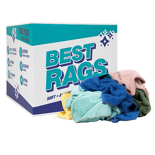 C60 Shop Towel Size Terry Wipers Colors - 10lb Box (N-C60-10)