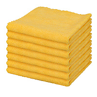 Microfiber Cloths Seamless 185 Gsm Gold 16x16 15 Dz/cs, Pack Of 12 (MFCEL1851616GD)