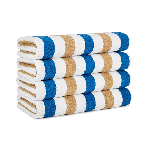 Cabo Cabana Beach Towel 30x70 Navy/beige - Case Of 24 (CABOCABANA-NV/BG-CS)