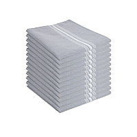 Mariposa Bistro Napkin 18x22 Reverse Gray - Pack Of 12 (RV-BISTRO-GY)